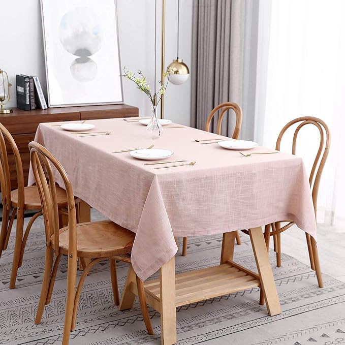 maxmill Lux Faux Linen Table Cloth by maxmill