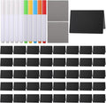 40 Pcs Food Labels for Party Buffet, 3 x 4 Inches Mini Chalkboard Signs by AojSup