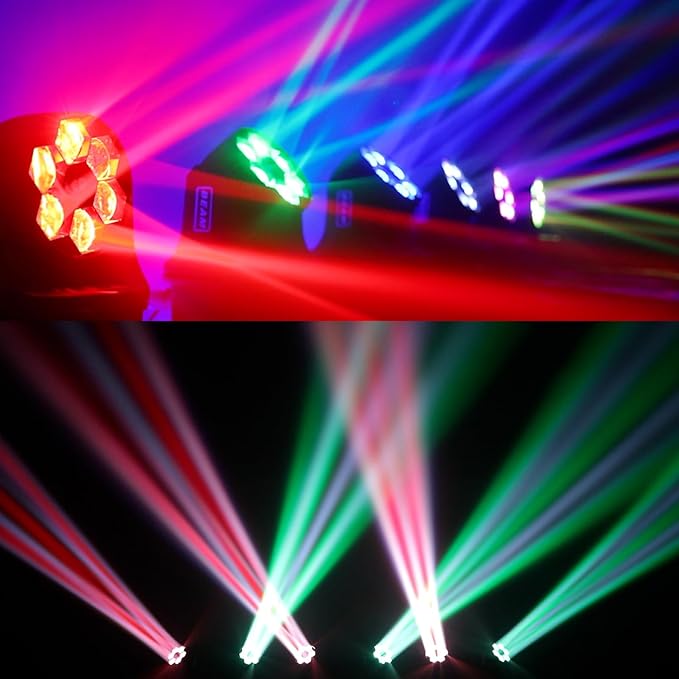 Moving Head Light 6x15W Mini Bee Eye Dj Light RGBW 4in1 LED Stage Lighting - Image 8