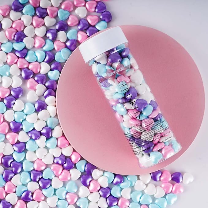 Kasvan Mixed Heart Shapes Sprinkles - Image 3