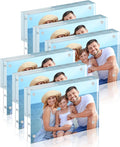 HOUSE DAY Acrylic Picture Frames 4x6, 6 Pack Magnetic 4 x 6 Picture Frame by HOUSEDAY