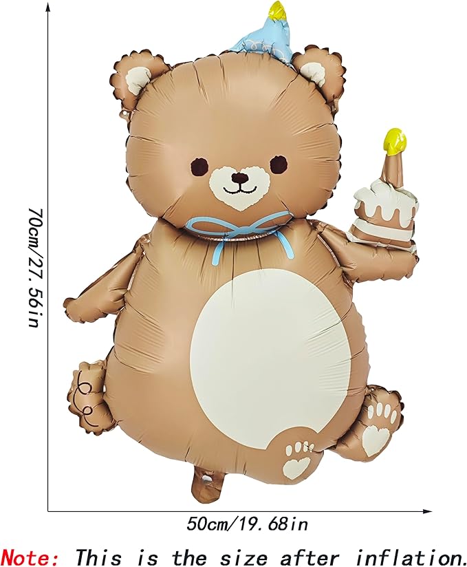 2PCS Matte Bear Animal Balloon - Image 2