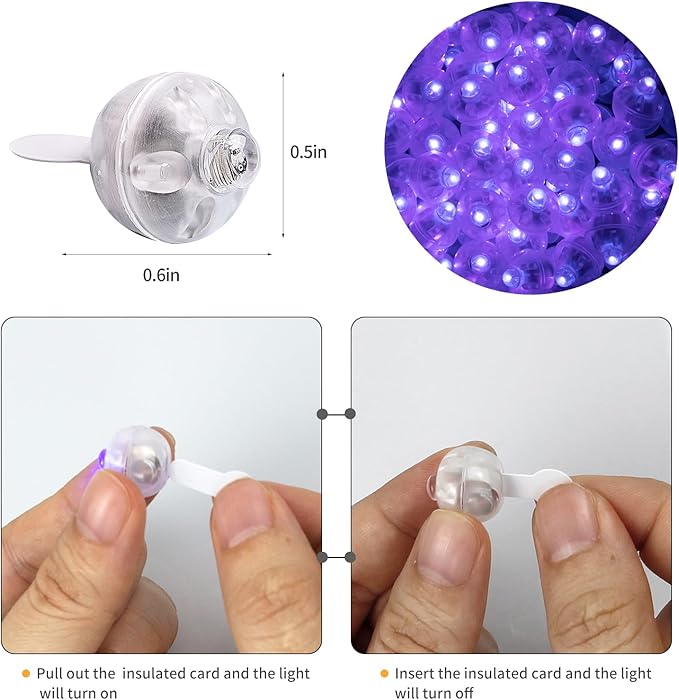 Aogist 100pcs Purple Mini Lights - Image 3