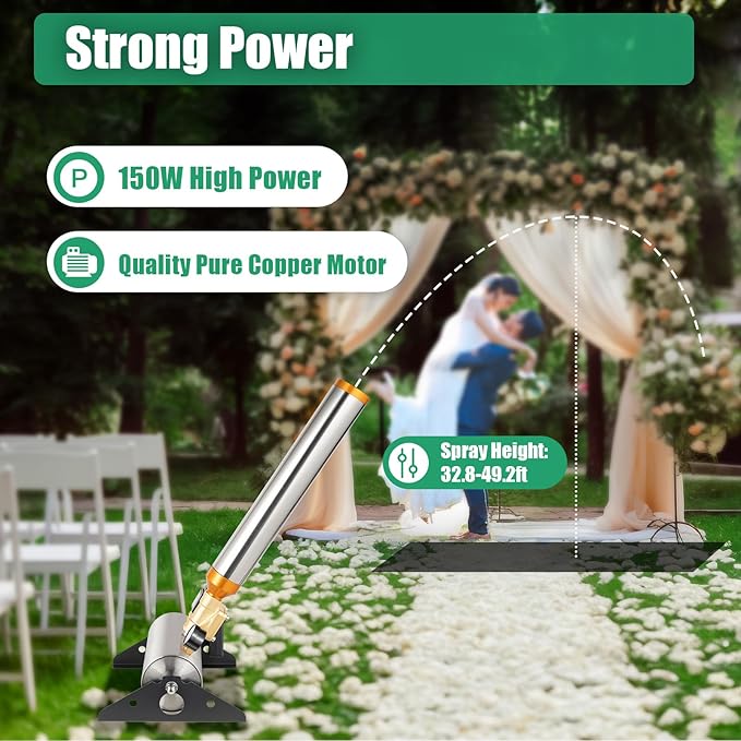 2PCS Confetti Machine, 150W AC110V Professional Confetti Launcher Cannon - Image 3