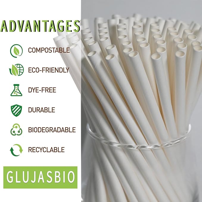 Cocktail Drinking Straws Paper Disposable - Image 2