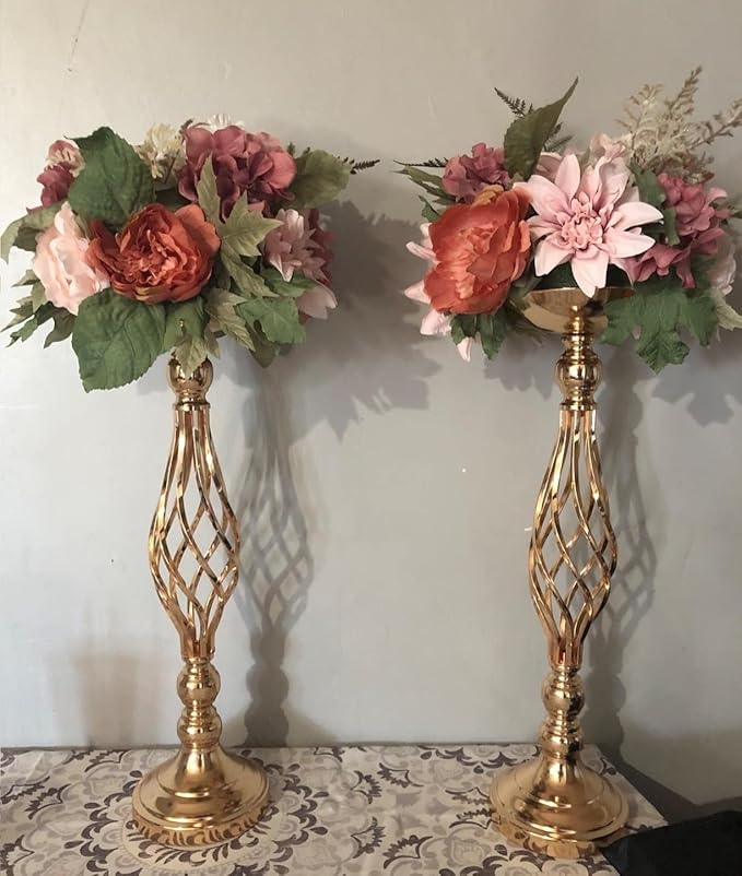 2 Pcs Wedding Centerpieces for Reception Tables, Twist Candleholders Stands - Image 8