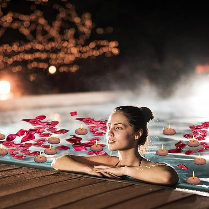 72 Floating Candles, Smoke-Free and odorless, Burning continuously - Image 4