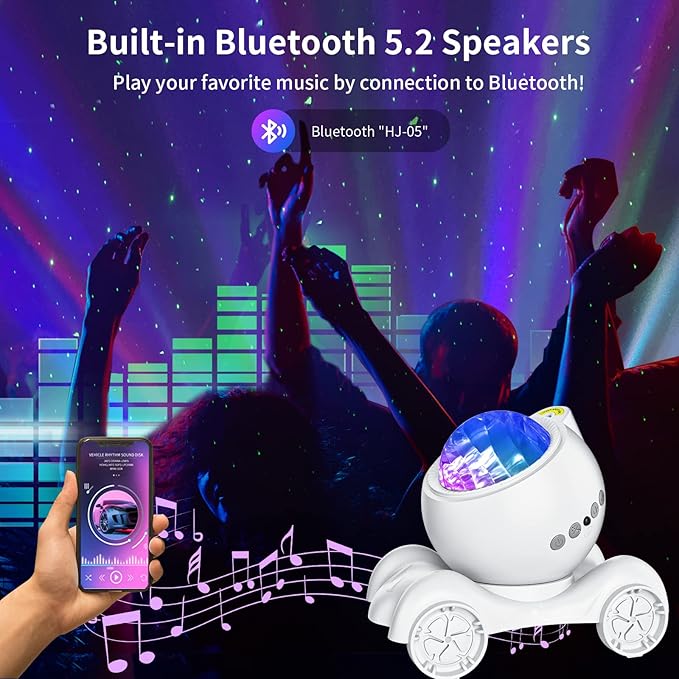 ENOKIK Northern Light Projector, Aurora Star Projector Built-in Bluetooth - Image 4