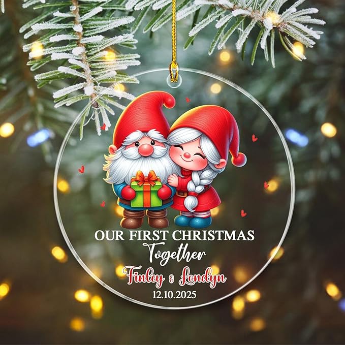 Personalized Our First Christmas Together Ornaments, 1st Christmas Together - Image 3
