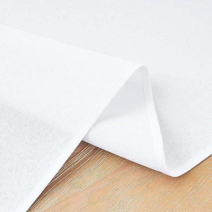 2 Pack White Small Short Table Runner 12 x 24 Inch Solid Color Runners Coffee - Image 5