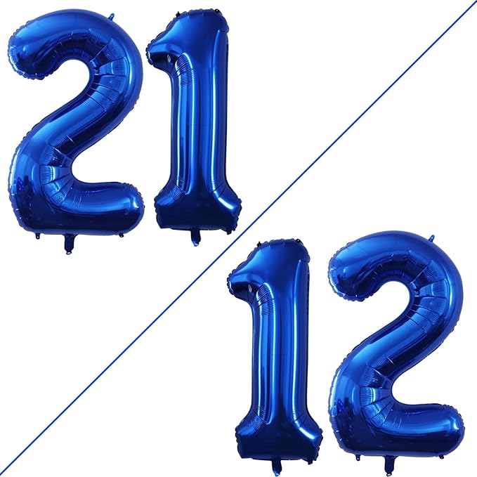 GOER Number 12 Balloons for 12th Birthday Sweet 12 Party Decorations, 42 Inch by GOER