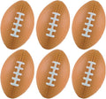 ALISSAR 6-Pack 5.7" Mini Football Stress Balls, Mini Foam Footballs by ALISSAR