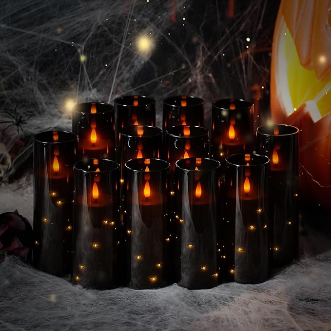 Flameless Candles with Embedded Star String - Image 4