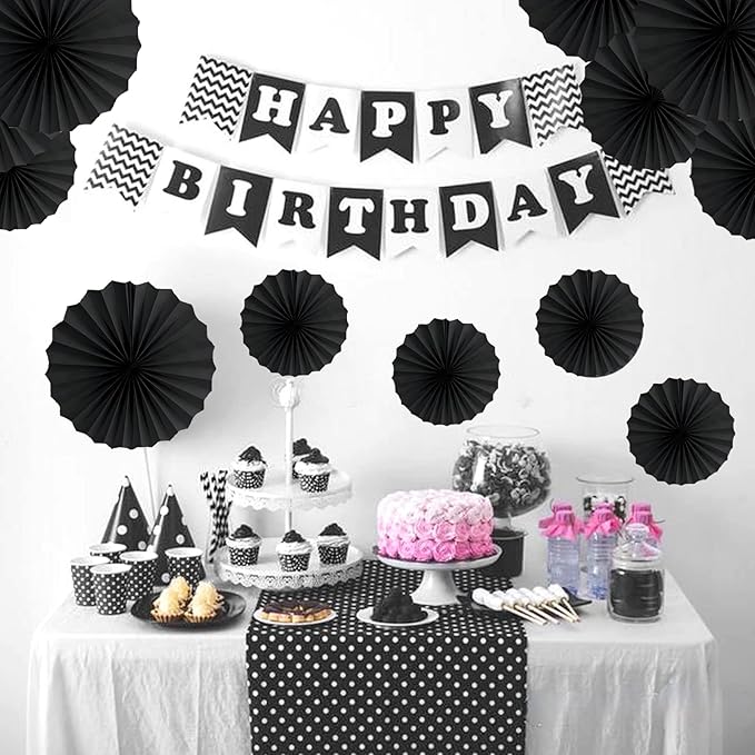 HQZ Black Party Hanging Fans DIY Set - Image 3