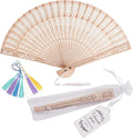 50Pcs Custom Wedding Fans for Guests by Overket