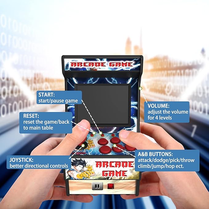 Mini Arcade Machine, Retro Gaming Console, Handheld Game Console - Image 4