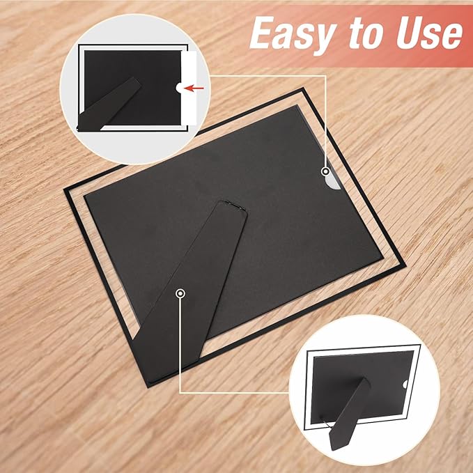 Rempry 8.5x11 Picture Frame Set of 12, Vertical or Horizontal Tabletop Display - Image 5