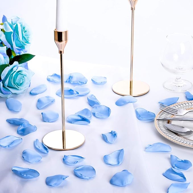 Artificial Silk Rose Petals 300pcs Blue Flower Petals - Image 2