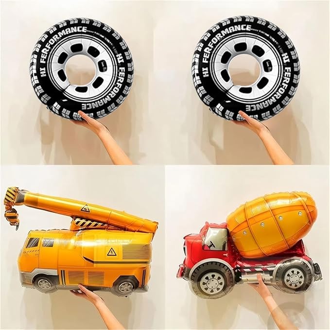 1st Birthday Decorations for Boys Construction Balloons 40inch Number 1 - Image 7
