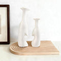 Heart Shaped Small Ceramic Vases Set of 2 Home Decor Boho Vase Modern Matte by Unknown