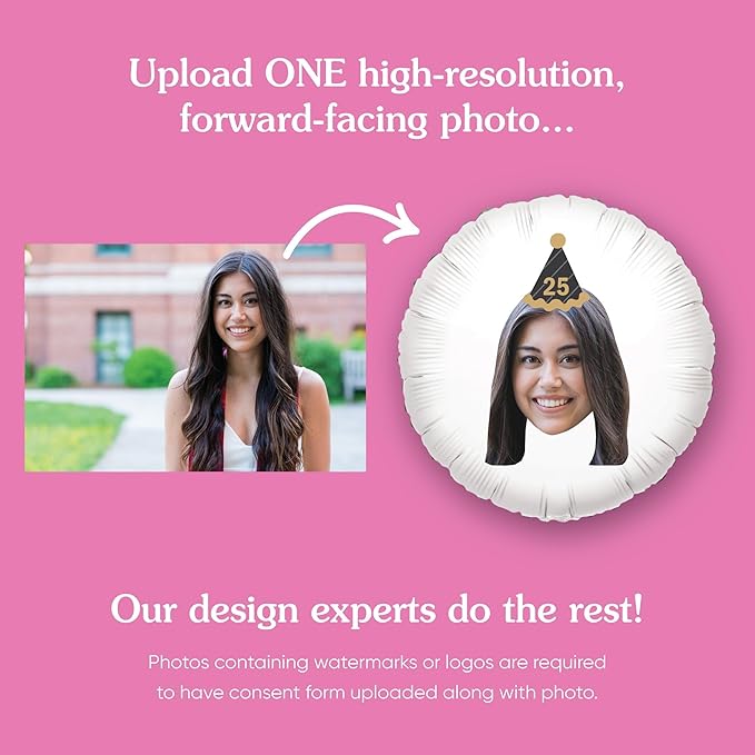 Big Dot of Happiness Personalized Adult Happy Birthday Black & Gold Cone Hat - Image 4