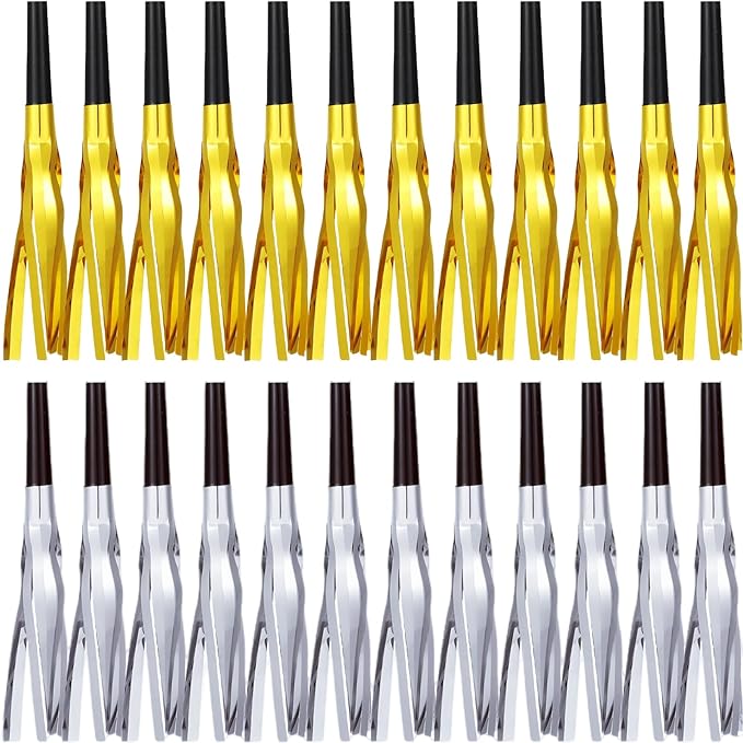 Metallic Fringed Noise Makers, for Noise Makers Party Favors, Baby Shower by LCPQMZGH