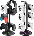 Gaming RGB Headphone Stand, Controller Holder by ArtandGame