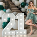 Marquee Numbers 3 Feet Tall Big Light Up Numbers 21st Birthday Decorations by Letsmakeitimpressive