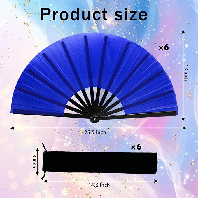 13inch Large Rave Fan Popping Clacking Fans - Image 2