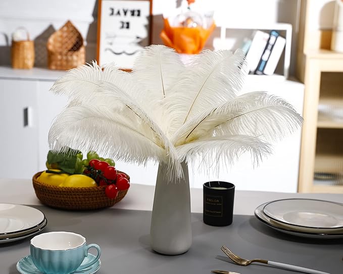 Ballinger Beige Ostrich Feathers Bulk - Image 6