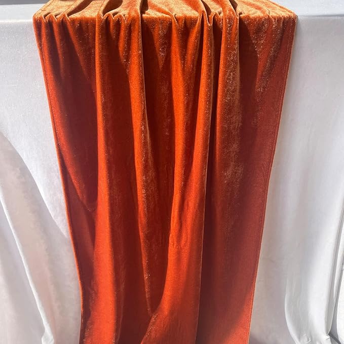 Luxurious Velvet Table Runner, 10ft Wedding Reception Decorations, 20x120inch - Image 7