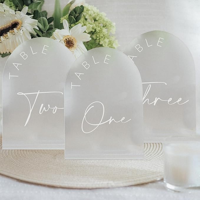 JINMURY Frosted Arch Wedding Table Numbers 1-30 - Image 7