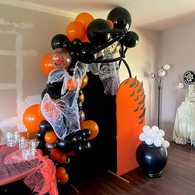 Halloween Black and Orange Balloons Set - Image 8