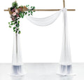 VDS Pack of 2 Panel Wedding Arch Draping Fabric Sheer Chiffon Fabric Drapery by VDS