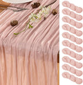 Dusty Pink Table Runner Cheesecloth Table Runner 10 Pack 10FT Farmhouse Table by LINXTAR