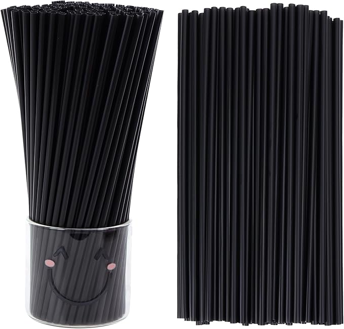 Tomnk 500pcs Straws Disposable, 10.3 Inches Plastic Straws, Plastic Drinking by TOMNK