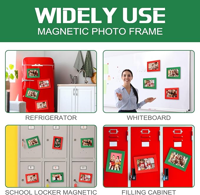 Soaoo 60 Pcs Magnetic Picture Frames Wallet Size 2.5 x 3.5 Inches Reusable - Image 5
