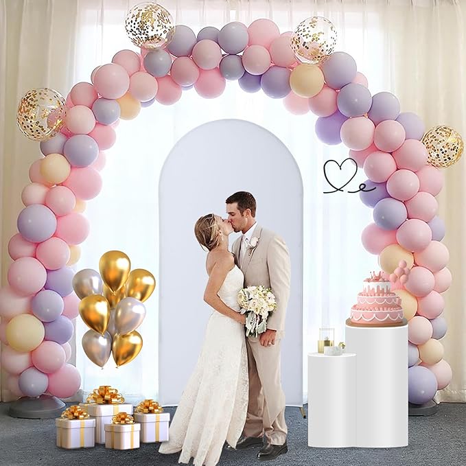 Wedding Arch Backdrop Stand Set of 3, Metal Arch Backdrop Stand - Image 2