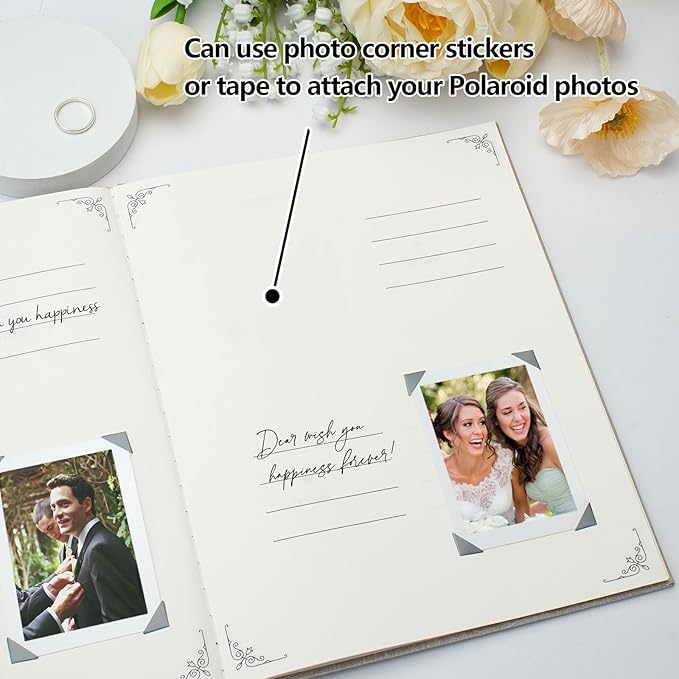 Vienrose Wedding Guest Book Polaroid Guest Book Photo GuestBook Sign in book - Image 2