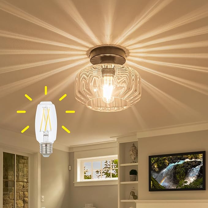 Semi Flush Mount Ceiling Light by Tbaoinla