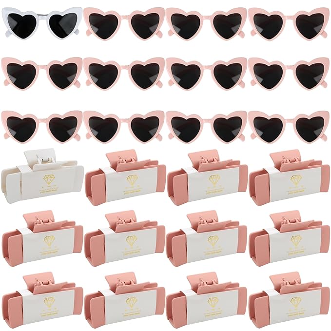 24pcs Bridesmaid Proposal Gifts 4.1inch Bachelorette Matte hair Claw Clip by Ciulaiy