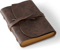 Leather Journal Notepad, Small Notebook 4.8x6.5 Inches, Mini Journal, Retro by RILIHO