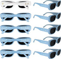 Bride's Babes Bachelorette Sunglasses, Bridesmaid Sunglasses, 10 Pack Rectangle by Unknown