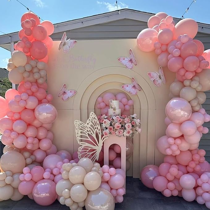 Metallic Chrome Pink 52 PCS 12 Inch Latex Balloons - Image 3