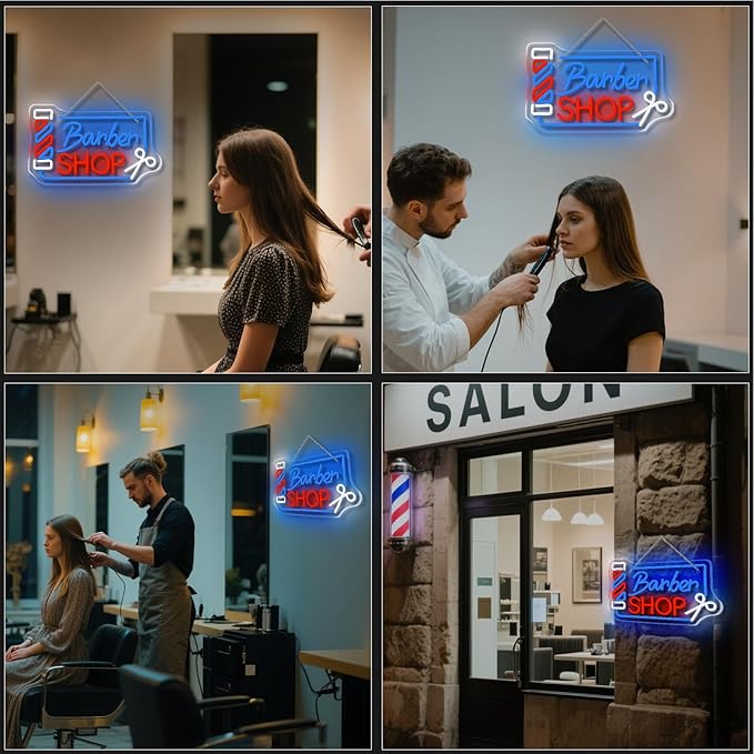 Looklight Barber Shop Neon Sign Dimmable Barber Pole Led Signs - Image 4