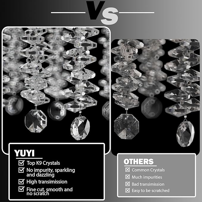YUYI 118'' Modern Crystal Chandelier, Large Tree Branch Chandeliers - Image 5
