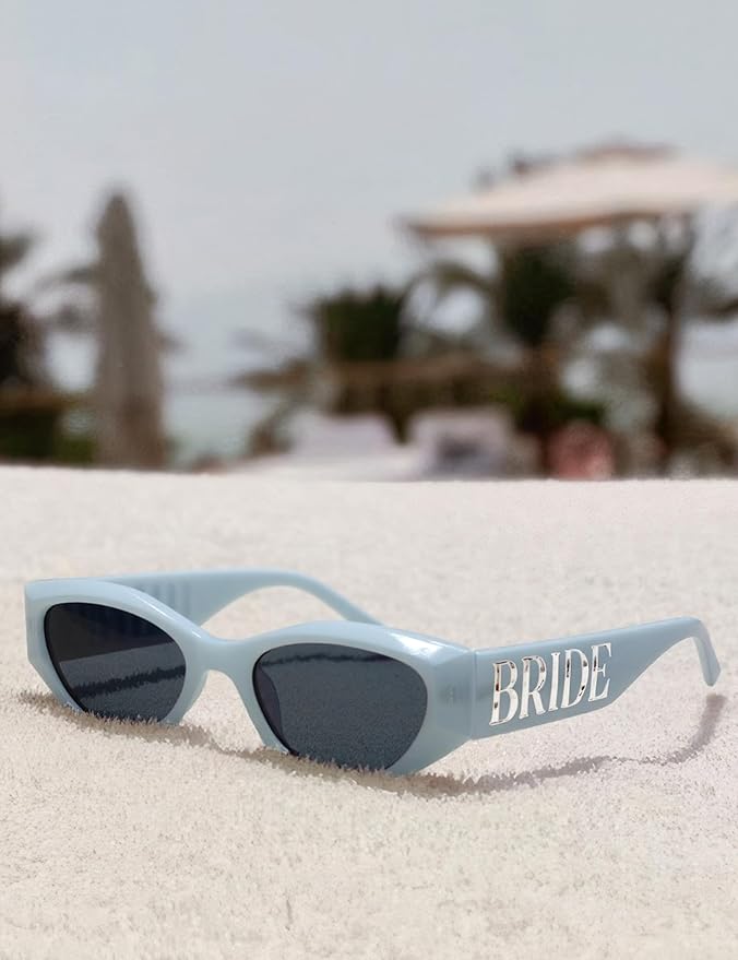 Marble Bride Sunglasses, Bride to be Decorations Glasses, Bachelorette Bach - Image 4