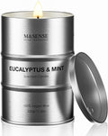 M&SENSE Scented Candle, Eucalyptus Mint Medium Jar Candle by MSENSE