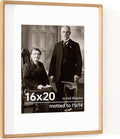 16x20 Frames USA-Sourced Natural Oak Wood Solid Wood Picture Frame Handcrafted by Dreamland