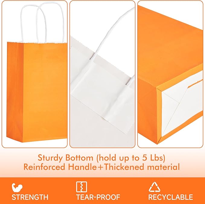 METAPRINT 48 Pcs Rainbow Paper Gift Bags - Image 4